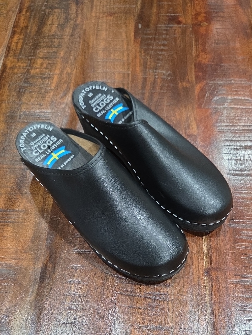 Torpatoffeln Swedish Clogs Size 38